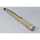 A Large Broadhurst, Clarkson & Co. of London Telescope with Canvas Bound Body and Leather Cover,