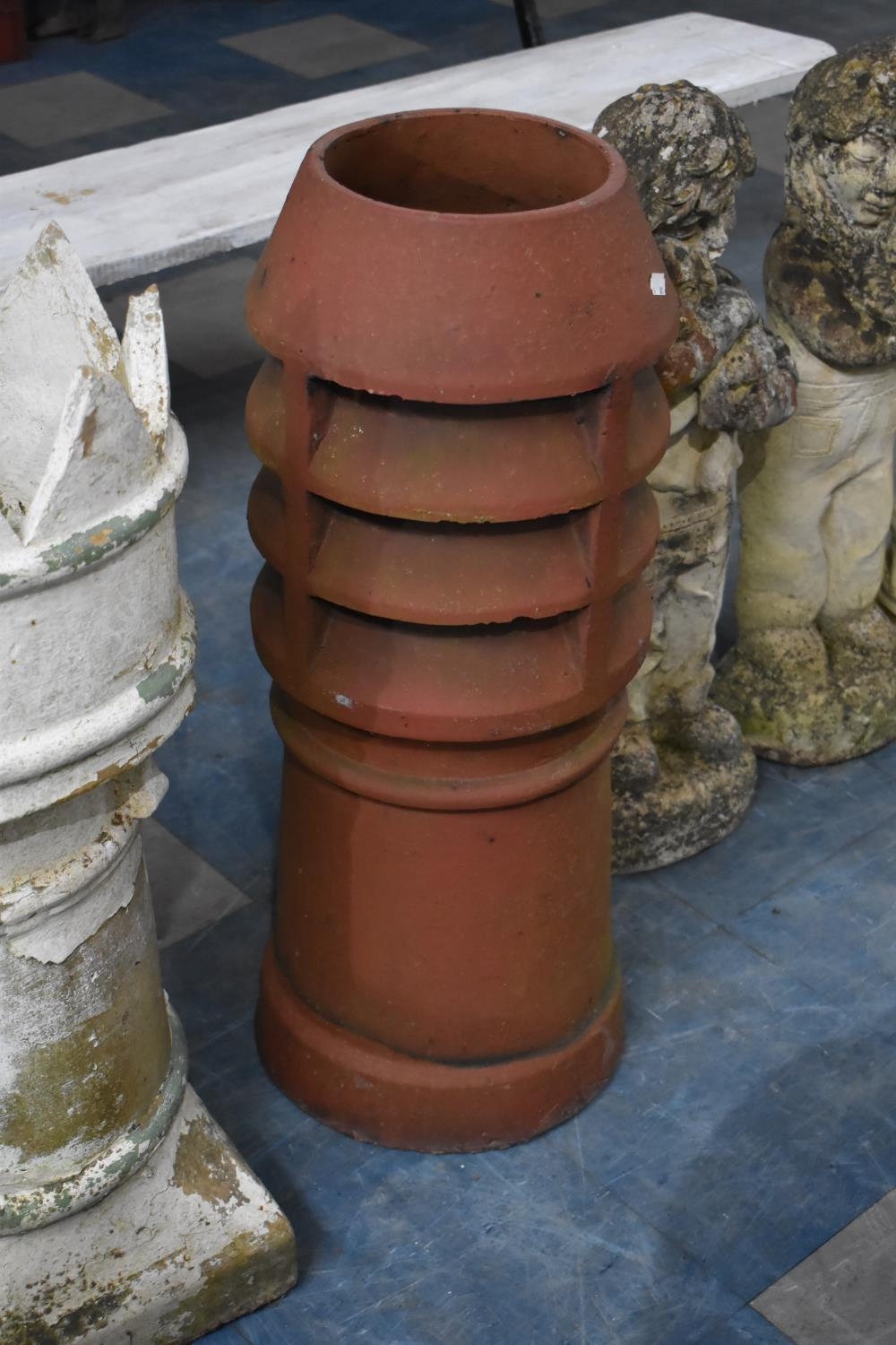 A Terracotta Chimney Pot, 77cms High