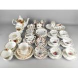 A Collection of Various Teawares to Include Royal Albert Old Country Teawares, Floral Teawares