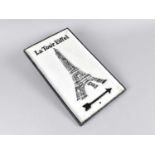 A Cast Metal Reproduction Sign for La Tour Eiffel, 31x19cms Plus VAT