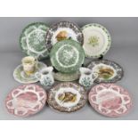 A Collection of Ceramics to Comprise Palissy Game Series Plates, Brambly Hedge Plate, Royal