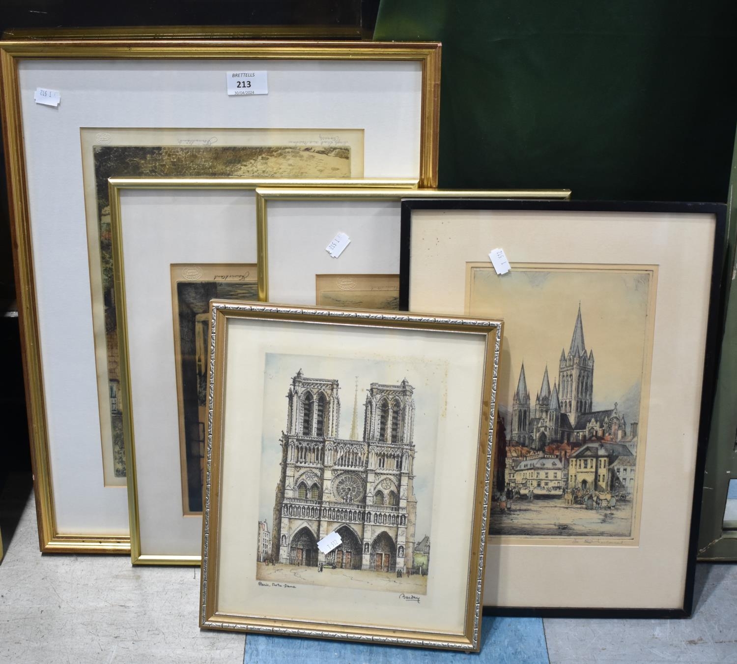 A Collection of Various Framed Prints