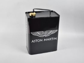 A Reproduction Painted Petrol Can for Aston Martin, Brass Cap, 33.5cm high