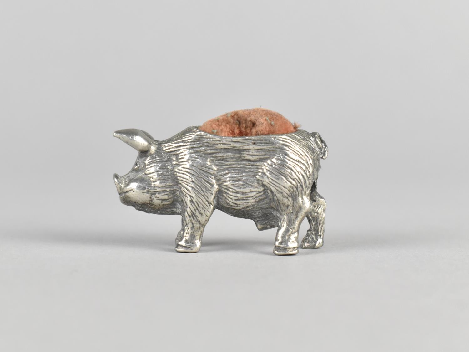 A Small Metal Pincushion Modelled as a Boar, 4cms Long, 2.5cms High - Image 3 of 5