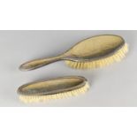 Two Silver Mounted Dressing Table Brushes, Birmingham Hallmark