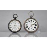 Two Silver Pocket Watches, Larger by E.Wise of Manchester, Both in Need of Some Repair