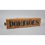 A Mid/Late 20th Century Set of Wooden Dominoes with Centre Retaining Bolt, 42cms Long