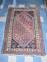 An Antique Persian Handmade Kurdistan Carpet, 244x160cm