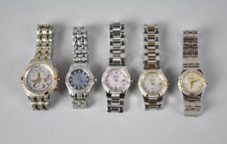 A Collection of Five Ladies Citizen Eco-Drive Wristwatches