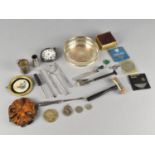 A Collection of Various Items to Comprise Silver Cased Pocket Watch (For Restoration), Silver Fob,