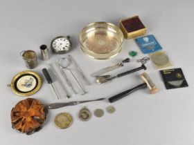 A Collection of Various Items to Comprise Silver Cased Pocket Watch (For Restoration), Silver Fob,