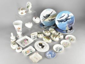 A Collection of Various Ceramics to Comprise Coalport Bird Egg Shaped Boxes, Royal Doulton Heroes