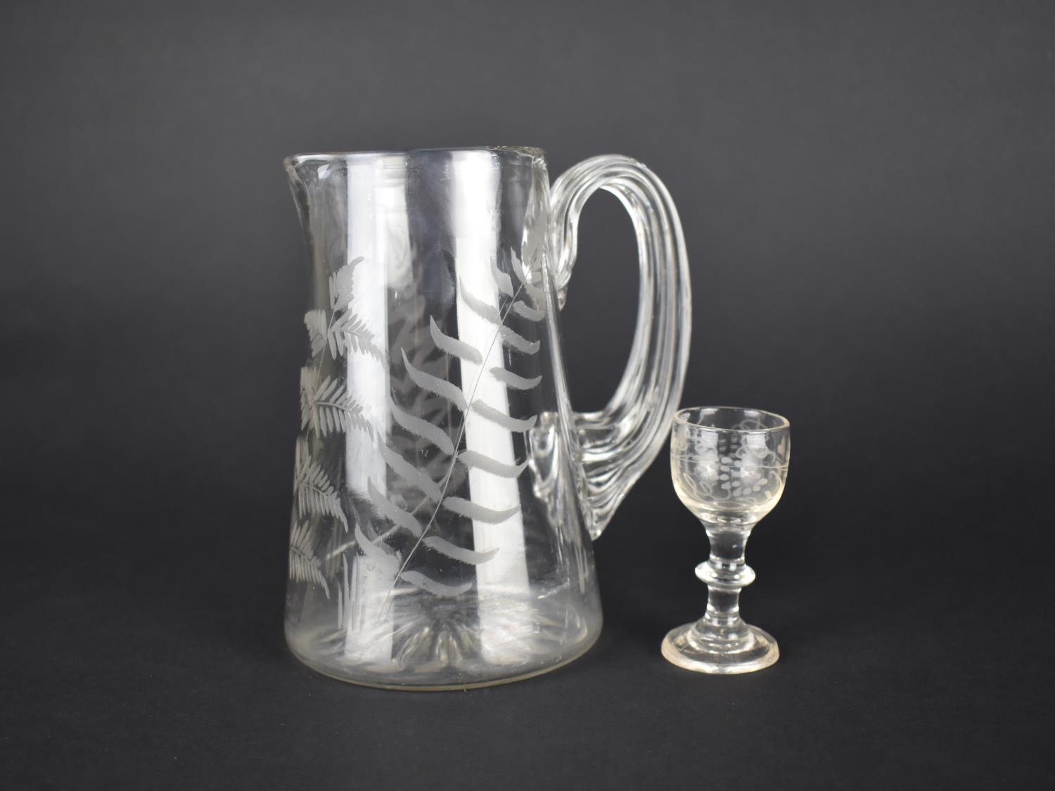 A Collection of Various Glass to Comprise Overlaid Decanter and Two Matching Glasses, Champagne - Image 2 of 2