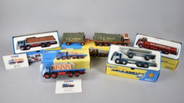 A Collection of Five Boxed Corgi Classic Diecast Famous Hauliers and Other Vintage Lorries