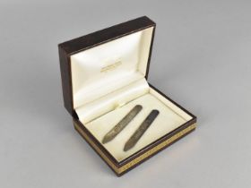 A Pair of Silver Collar Stiffeners by The Chelsea Goldsmiths & Silversmiths Co