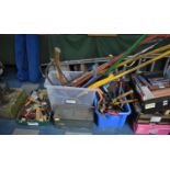 A Large Collection of Vintage and Later Tools, Garden Tools etc (Worn Condition)