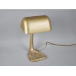 A 1950s Desk Lamp with Pen Rest Indentations, 32.5cms High