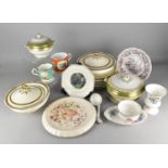 A Collection of 19th and 20th Century Ceramics to Comprise S Hancock & Sons Corona Ware Gilt Trim