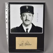 A Black and White Photograph of Peter Sellers as French Policeman in Pink Panther, Together with
