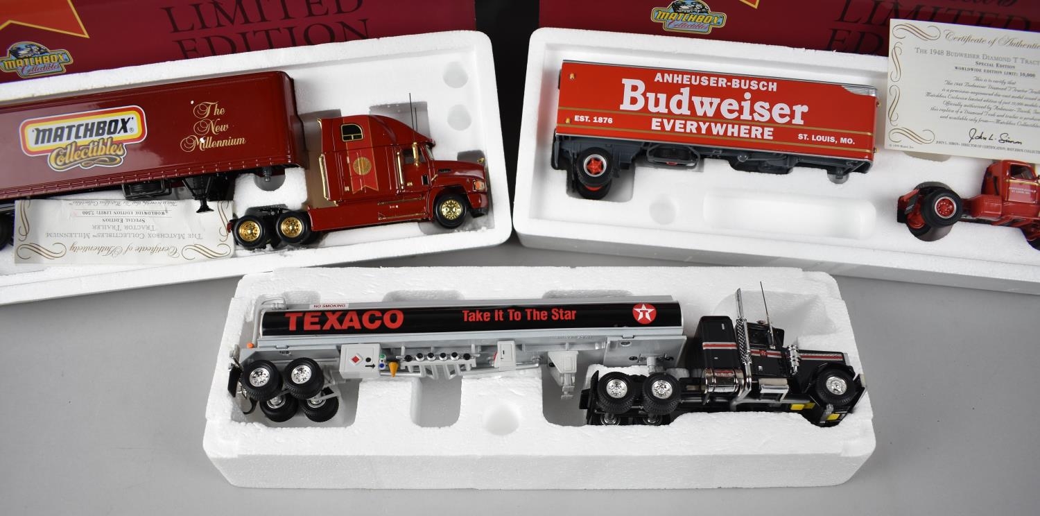 A Collection of Three Boxed Matchbox Platinum Edition and Limited Edition Diecast Lorries - Image 2 of 2