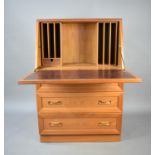 A G-Plan Fall Front Bureau with Three Drawers to Base, 75cms Wide