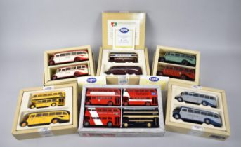 A Collection of Six Boxed Corgi Bus Sets