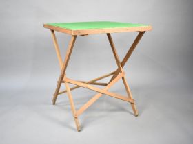 A Vintage Folding Whist Table, 58cms Square