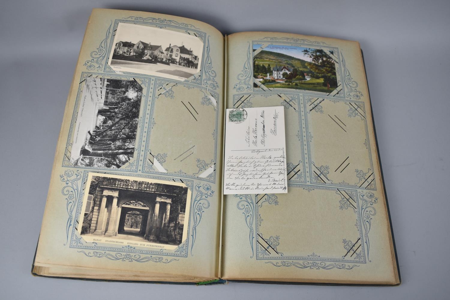 A Large Edwardian German Postcard Album Containing Large Quantity of Coloured and Monochrome Mixed - Image 8 of 8