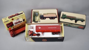 A Collection of Four Boxed Corgi Diecast Vintage Lorries