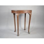 A Mid 20th Century Mahogany Oval Topped Occasional Table with Extended Cabriole Supports, 65cms Wide