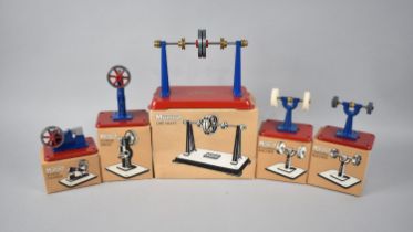 A Collection of Five Boxed Mamod Machines to include Power Hammer, Grinding Machine, Polishing