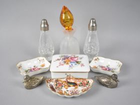 A Collection of Various Sundries to include Ceramic Pin Dishes, Novelty Cruet, Porcelain Box Etc