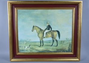 A Framed Print Depicting Young Aristocrat on Horse, 49x40cms