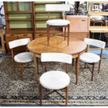A G-Plan Extending Oval Dining Table and Four Chairs