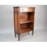 A Theodore Alexander Mahogany 'Republic' Dwarf Bookcase with Top Frieze Drawer and Shelves Below