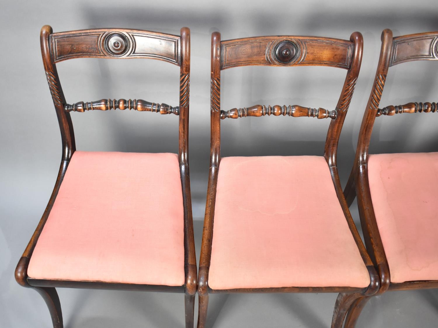 A Set of Four Bar Back Dining Chairs - Image 3 of 3