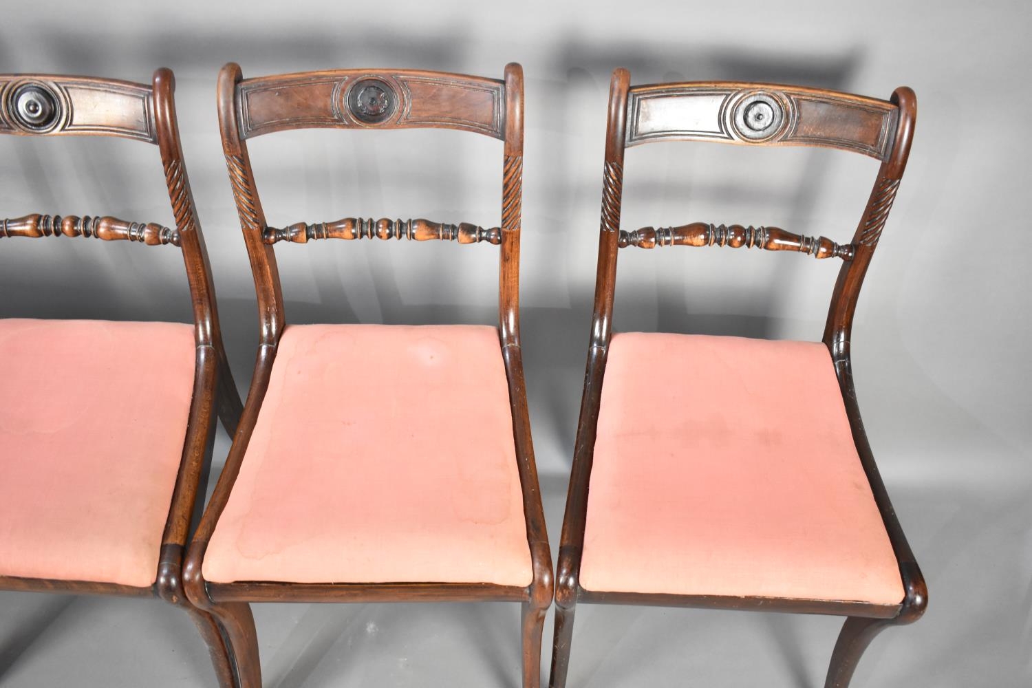 A Set of Four Bar Back Dining Chairs - Image 2 of 3