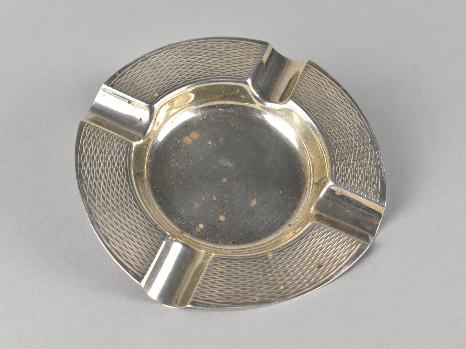 A Silver Ashtray, Birmingham Hallmark, 9cm Diameter, 41g