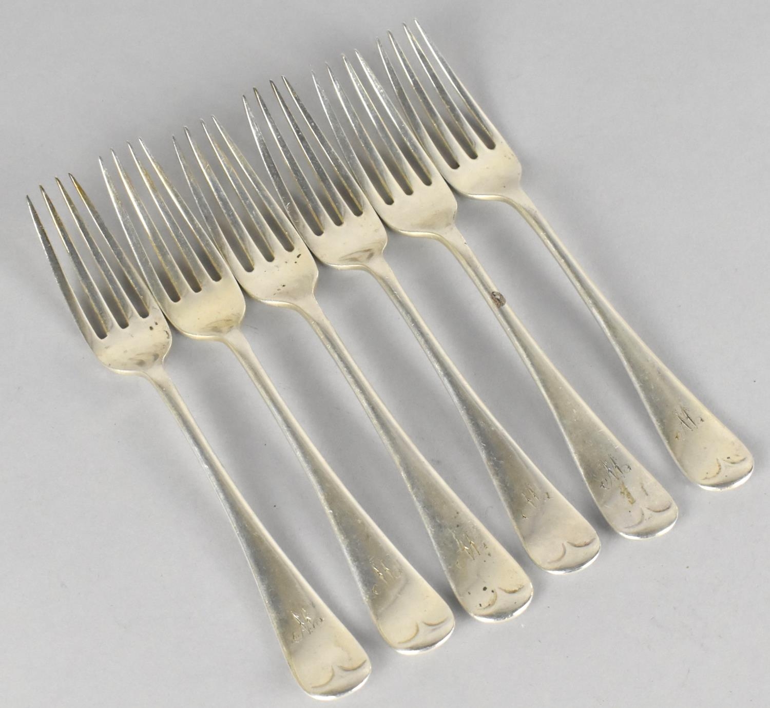 A Set of Six Silver Forks by James Deakin & Sons (John & William F Deakin), Sheffield Hallmark, 299g