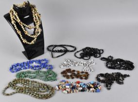 A Collection of Various Beaded Necklaces etc