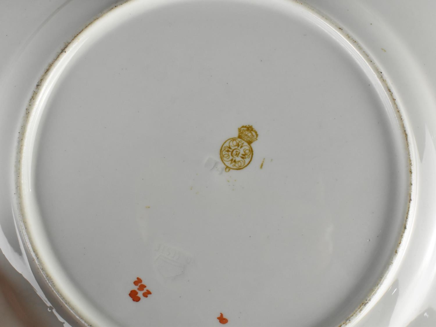 A Set of Six Late 19th,Early 20th Century Small and Six Large Royal Worcester Plates Decorated - Image 2 of 2