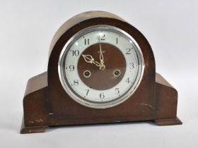 A Vintage Enfield Oak Cased Mantel Clock