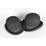 Two Vintage Bowler Hats by Hobson and Dunn