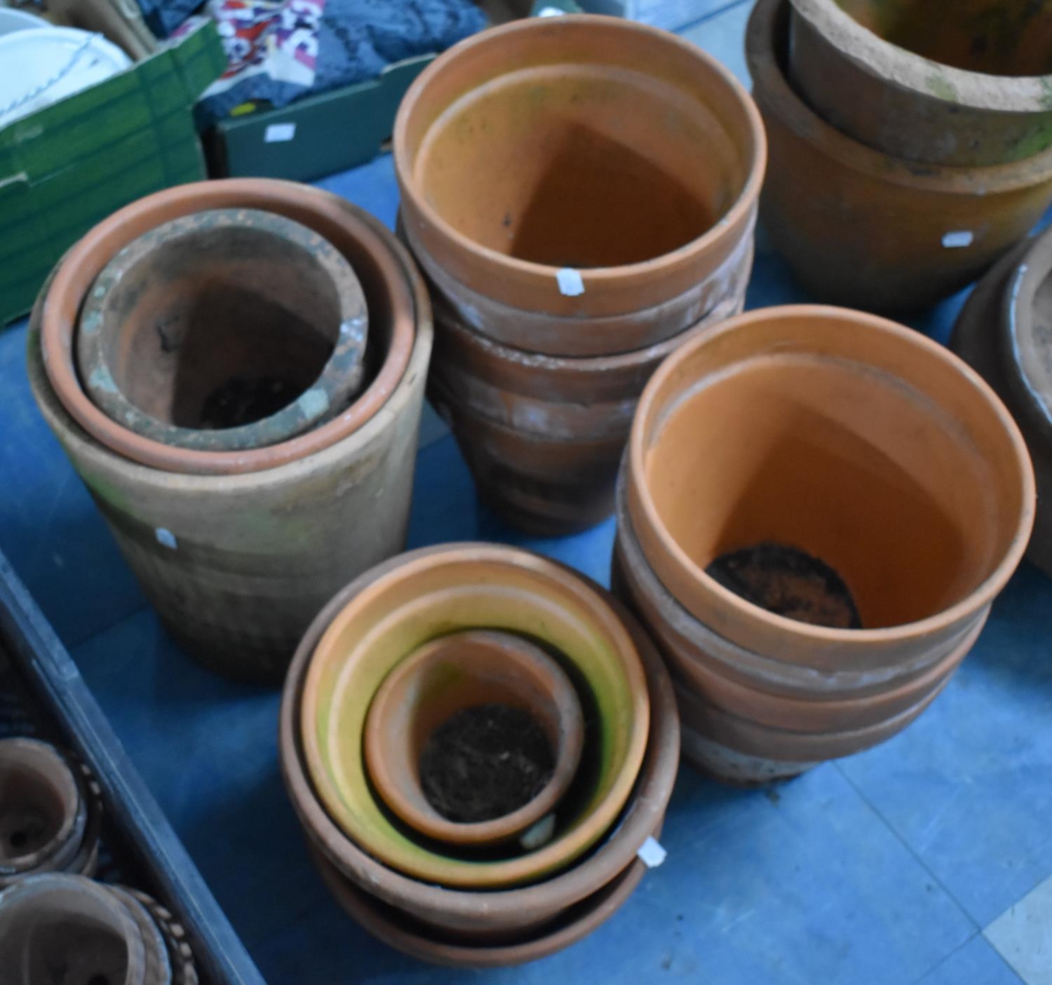 A Collection of Various Terracotta Plant Pots, Sizes Ranging From 8cm to 34cm high