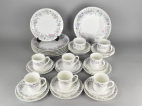 A Wedgwood Angela Pattern Service to Comprise Six Cups, Six Saucers, Six Side Plates, Milk Jug,