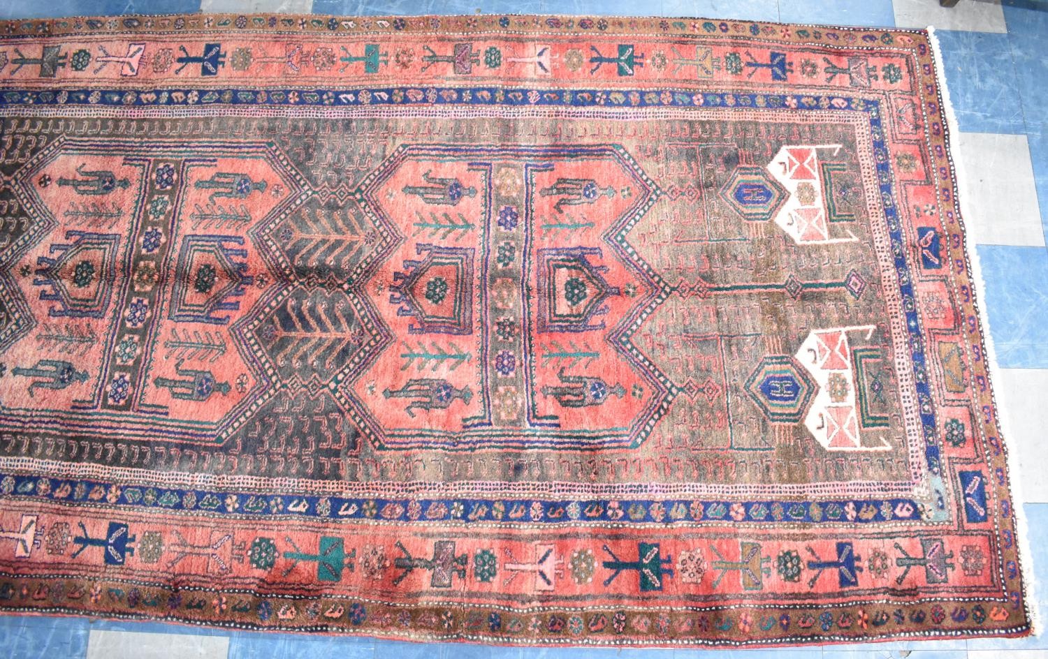 A Handmade Nahavand Carpet, 309x150cms - Image 3 of 4