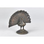 An Indian Bronze Study of a Peacock, 5cms High