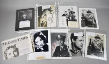 A Large Collection of Various Autographs and Signed Photographs for Vera Lynn, Mickey Rooney, Jack