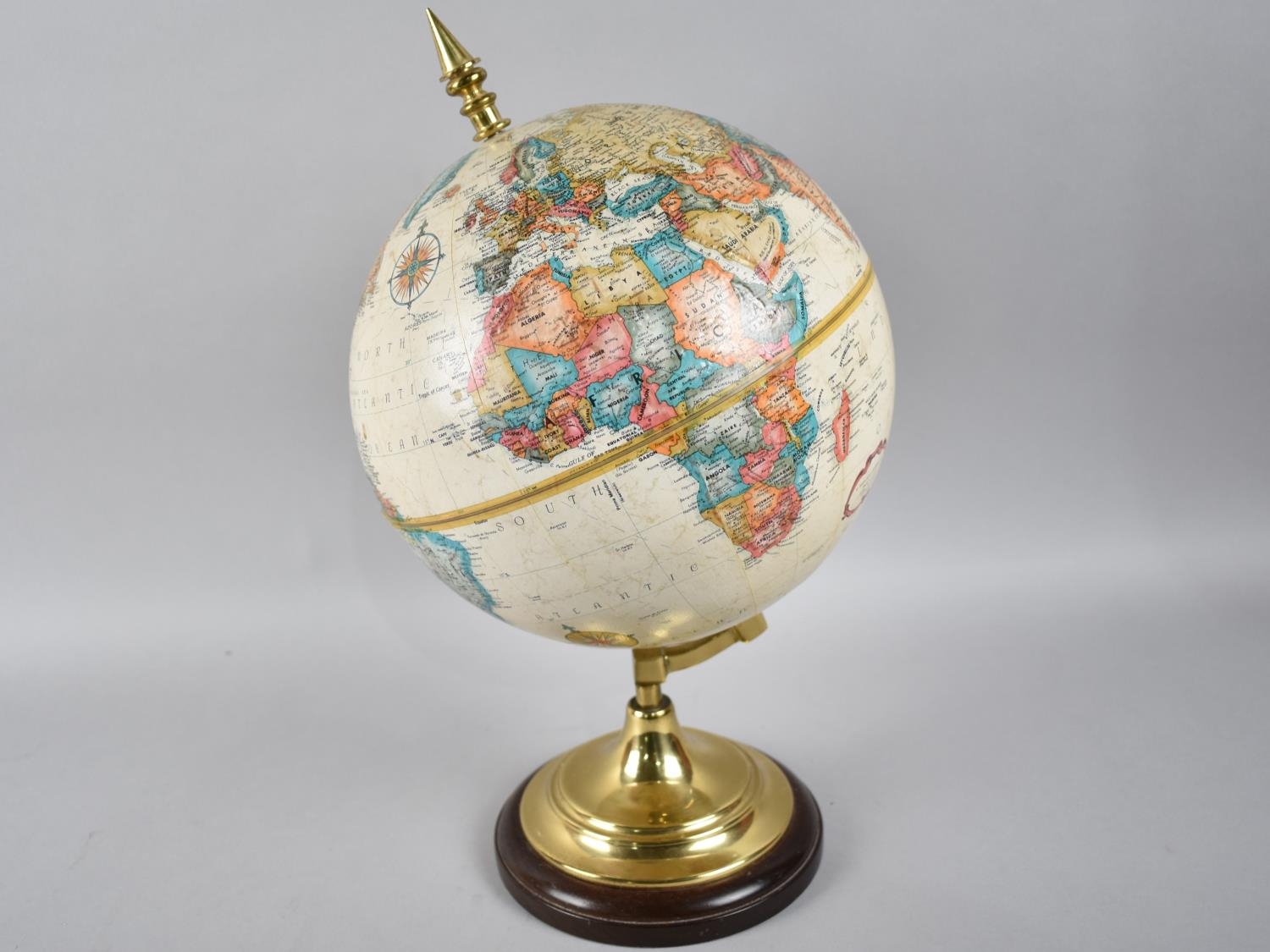 A Small American Replogle Globe, The 9" Diameter World Classic Series, 38cms High