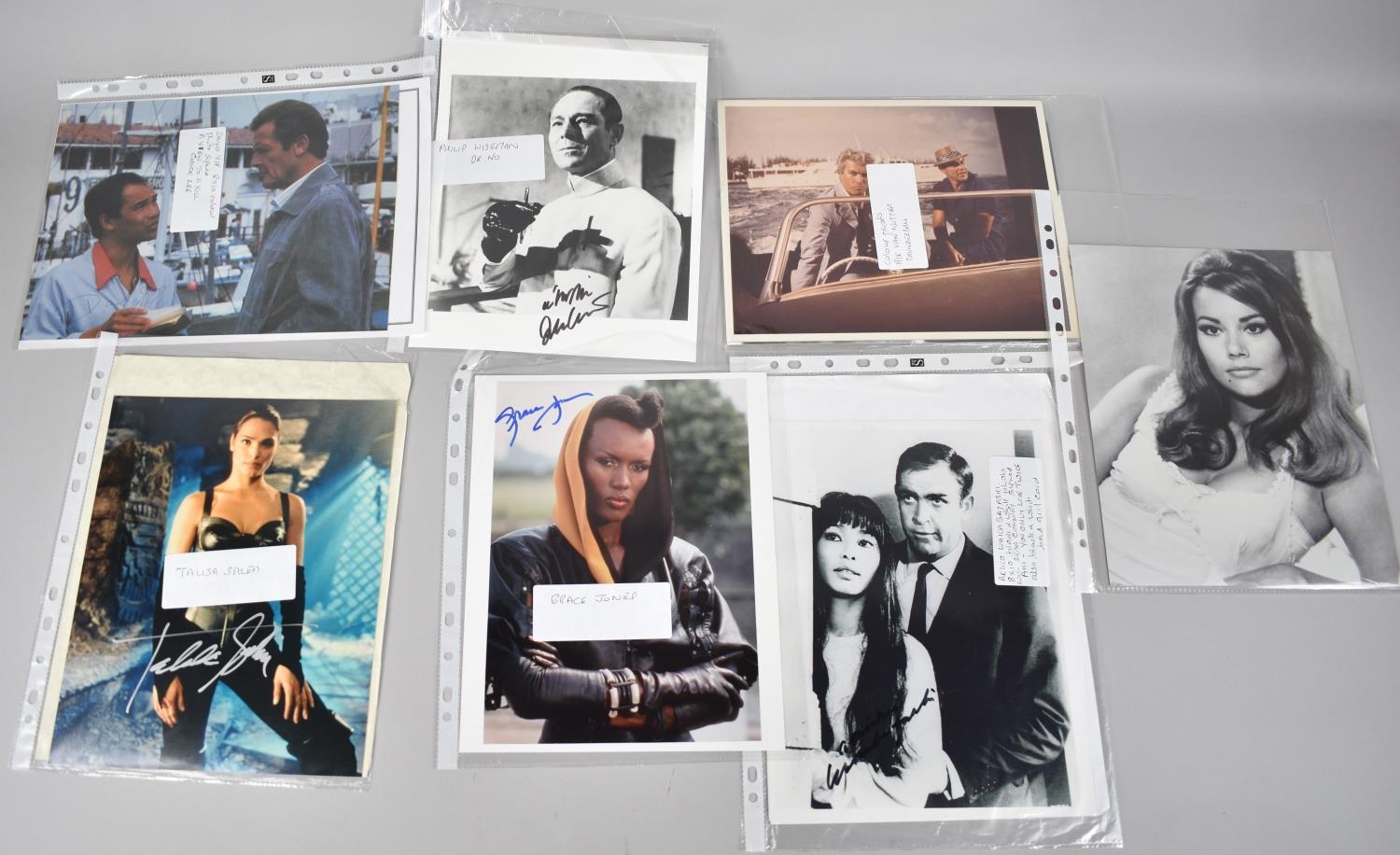 A Collection of Various Signed Photographs Relating to James Bond Films to include Grace Jones, - Image 4 of 4